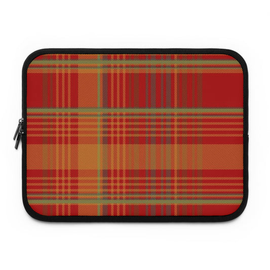 Red Tartan Laptop Sleeve