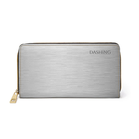 Dashing Silver Zipper Wallet